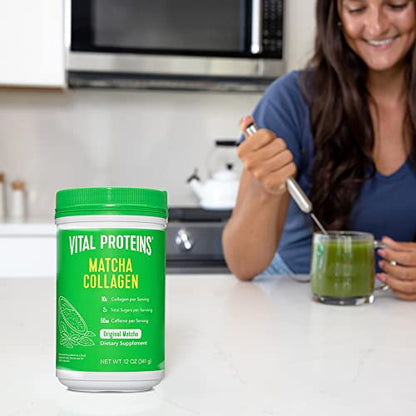 Vital Proteins Matcha Collagen Peptides Powder Supplement, L-theanine & Caffeine, Matcha Green Tea VITAL PROTEINSBuy Supplements Australia