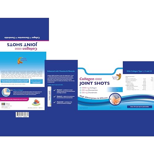 Swedish Nutra Collagen 10000 Joint Shots | High Strength Type 1, 2 & 3 Collagen for Body, Joints & Ligaments Swedish NutraBuy Supplements Australia