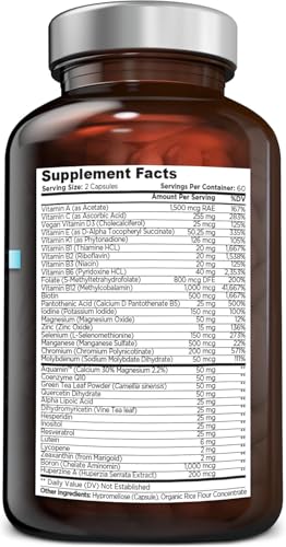 OmniBiotics Ultimate Daily Multivitamin for Women & Men – 34 Essential Ingredients Including Vitamin A, C, D, E, B6, B12, Biotin, Zinc – 120 Vegan Capsules OmniBioticsBuy Supplements Australia