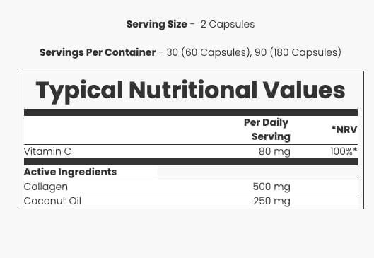 Coconut + Collagen (180 Capsules) - Myvitamins MyVitaminsBuy Supplements Australia