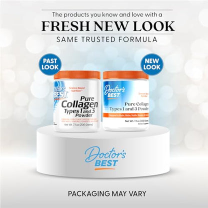 Doctor's Best Pure Collagen Types 1 & 3, Promotes Healthy Skin Hair & Nails – Bone & Joint Support, 7.1 Ounce (Pack of 1) Doctor's BESTBuy Supplements Australia