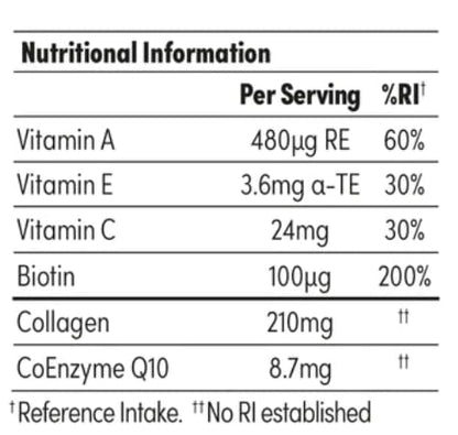 Collagen Peptides CoQ10 Vitamin Gummies. Vitamins A C Supplement, Biotin. Supports Collegen SOLVBuy Supplements Australia
