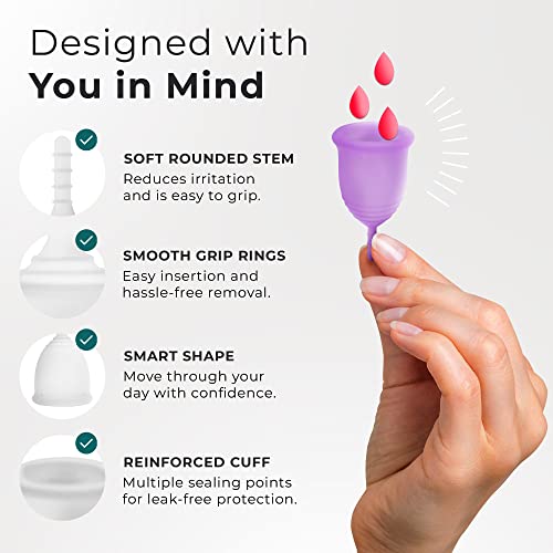 CareCup Menstrual Cups - Set of 2 Reusable Period Cups - Premium Design with Soft CarecupBuy Supplements Australia