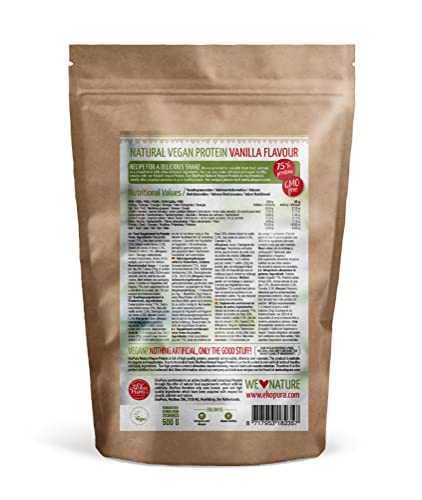 Ekopura Natural Vegan Protein – Vanilla - 500g | 75% Protein | Free from Allergens EkopuraBuy Supplements Australia