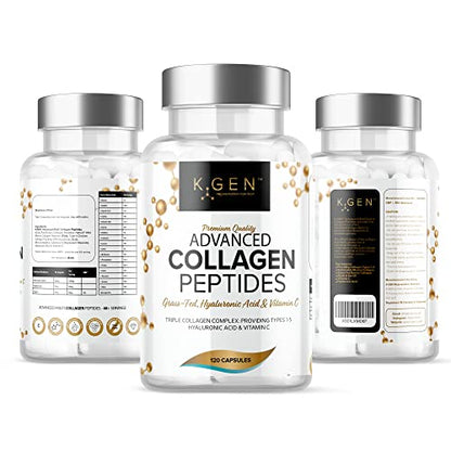 Pure Collagen Supplements Capsules Grass Fed Advanced Multi Collagen Peptides K GEN rejuvenation nutritionBuy Supplements Australia