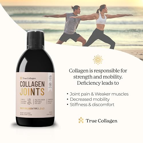 True Collagen Joint Peptides - Pack of 500ml, Berry Flavour | Dietary Supplements with Turmeric & Green Tea Extract True CollagenBuy Supplements Australia