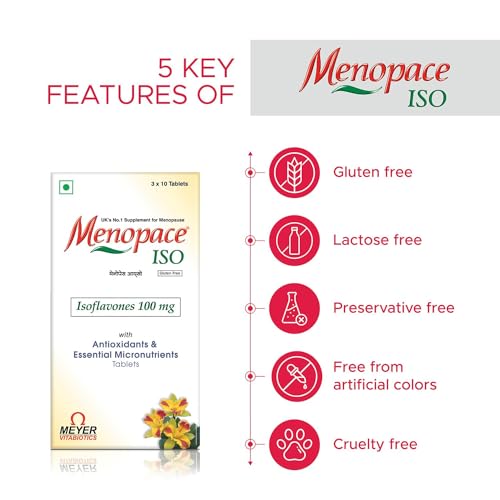 30 Tablets with Isoflavones, Amino acids & Essential Vitamins to Support Menopause Symptoms My StoreBuy Supplements Australia