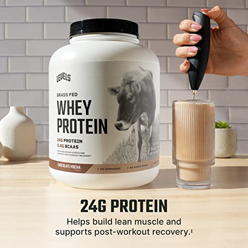 Levels Grass Fed 100% Whey Protein, No Hormones, Chocolate Mocha, 5LB Levels NutritionBuy Supplements Australia