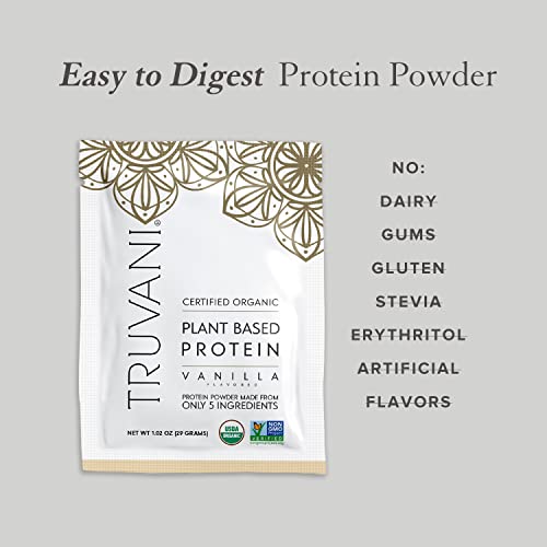 Truvani Organic Vegan Protein Powder Sample Pack - 20g of Plant Based Protein, Organic TruvaniBuy Supplements Australia