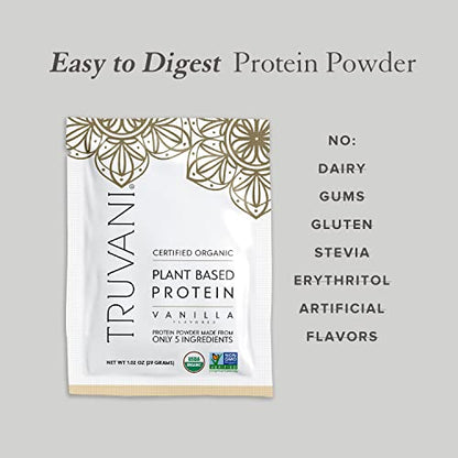 Truvani Organic Vegan Protein Powder Sample Pack - 20g of Plant Based Protein, Organic TruvaniBuy Supplements Australia