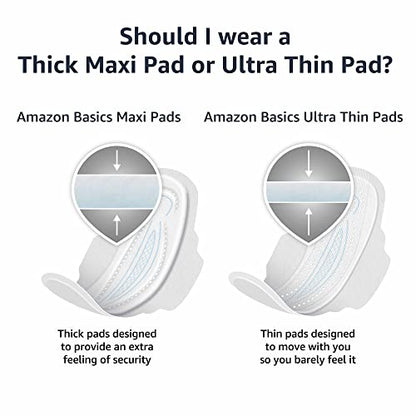 Amazon Basics Thick Maxi Pads with Flexi-Wings for Periods, Extra Heavy Overnight Absorbency Amazon BasicsBuy Supplements Australia