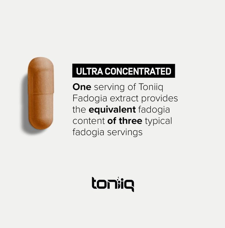 Toniiq Fadogia Agrestis - Ultra High Potency 30:1 Extract - 1200mg Per Serving - Highly Concentrated - Third-Party Lab Tested - 120 Capsules Toniiq buy supplements Au