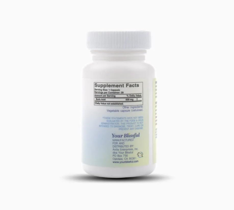 V Blissful - Boric Acid Suppositories Helps with Yeast Infections - Effective Feminine Care with Boric Acid, Perfect V BlissfulBuy Supplements Australia