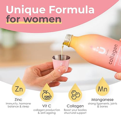 Collagen Supplements for Women, Highest-Dose 12000mg Liquid Collagen Peptides, Bovine Collagen HealuBuy Supplements Australia