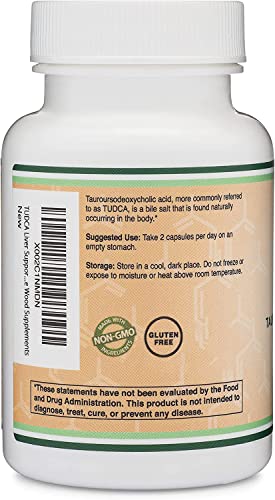 TUDCA Bile Salts Liver Support Supplement, 500mg Servings, Liver and Gallbladder Double Wood SupplementsBuy Supplements Australia
