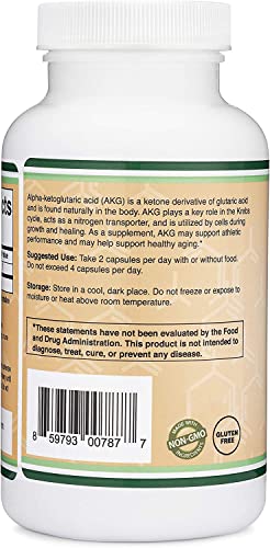 AKG Supplement (Alpha Ketoglutaric Acid) 1,000mg Per Serving (180 Capsules) Different Double Wood SupplementsBuy Supplements Australia