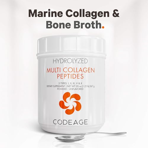 Code Age Multi-Collagen Protein Powder Hydrolyzed 20Oz All-in-One Super Bone Broth CodeageBuy Supplements Australia