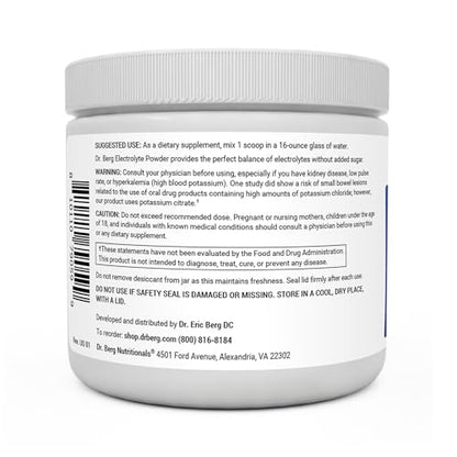 Dr. Berg Hydration Keto Electrolyte Powder - Enhanced w/ 1,000mg of Potassium Dr. Berg NutritionalsBuy Supplements Australia
