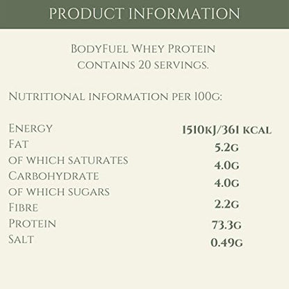 Complementary Supplements - BodyFuel Whey Protein Isolate & Concentrate Chocolate Flavour Complementary SupplementsBuy Supplements Australia