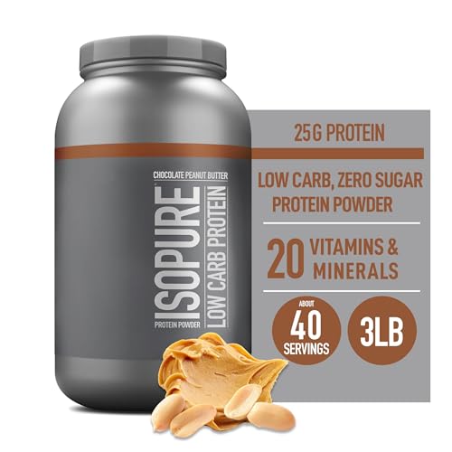 Isopure Protein Powder, Low Carb Whey Isolate with Vitamin C & Zinc for Immune Support, IsopureBuy Supplements Australia