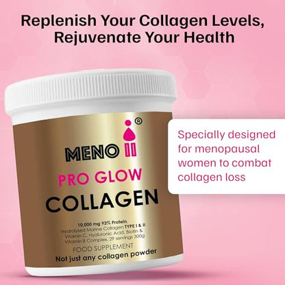 Meno II PRO Glow Marine Collagen Powder 10,000mg - High-Potency Supplements for Women Skin Hydration Meno IIBuy Supplements Australia