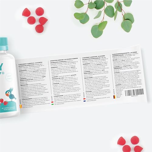 Marine Collagen Gummies by Jolly Jelly® - Wild-Caught Marine Collagen Tapioca Gummies - Type 1 Hydrolysed Collagen - Strawberry Flavour - 60 Gummies. JOLLY JELLYBuy Supplements Australia