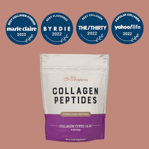 Collagen Peptides Powder - Grass-Fed Hydrolysed Collagen Powder Supplement Live ConsciousBuy Supplements Australia