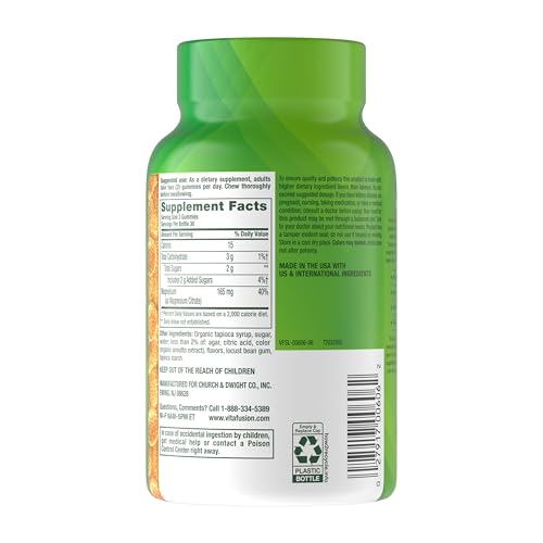 vitafusion Magnesium Gummy Supplement, Bring calm to your vitamin routine, Tropical Citrus Flavor, 60 Gummies VitafusionBuy Supplements Australia