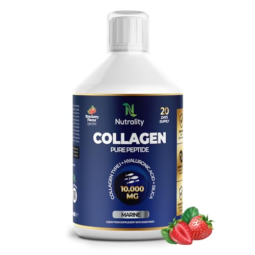 Nutrality Marine Collagen Sugar Free Liquid | Peptides, Hyaluronic Acid, Silica, Biotin, 10000mg Type 1 NutralityBuy Supplements Australia