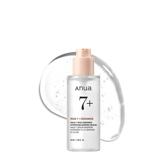 Anua Rice Ceramide 7 Hydrating Barrier Serum, Moisturizing Face Serum, Non-comodogenic, Hyaluronic Acid