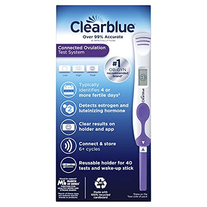 Clearblue Connected Ovulation Test System featuring Bluetooth connectivity and Advanced ClearblueBuy Supplements Australia