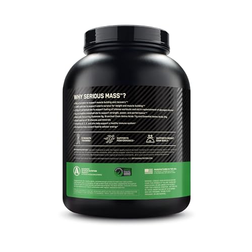 Optimum Nutrition Serious Mass, Weight Gainer Protein Powder, with Added Immune Supp Optimum NutritionBuy Supplements Australia
