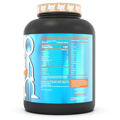 BPI Sports ISO HD Isolate Protein Vanilla Cookie, 76.8 oz - 69 Servings BPI SportsBuy Supplements Australia
