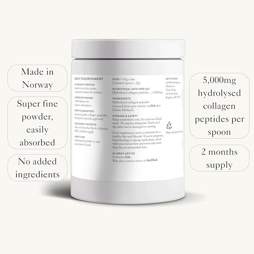 Bare Biology Collagen Powder, 300g/60 Servings - Skinful Pure Marine Collagen Supplement for Skin Bare BiologyBuy Supplements Australia