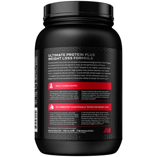 Protein Powder for Weight Loss - MuscleTech Nitro-Tech Ripped - Whey Protein Powder MuscleTechBuy Supplements Australia