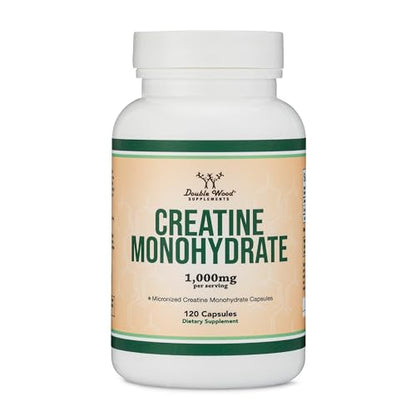 Creatine Pills 1,000mg Per Serving (120 Creatine Capsules) Micronized Creatine Double Wood SupplementsBuy Supplements Australia