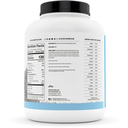 Levels Grass Fed 100% Whey Protein, No Hormones, Unflavored, 5LB Levels NutritionBuy Supplements Australia