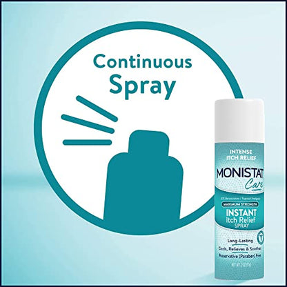 Monistat Instant Itch Relief Spray for Women, Maximum Strength Feminine Itch Care, 2 oz MonistatBuy Supplements Australia