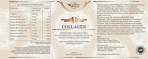 Sky Premium Life Hydrolysed Collagen Type I Food Supplement - Strawberry Taste Sky Premium LifeBuy Supplements Australia