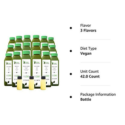 Raw Fountain 7 Day Green Juice Cleanse, All Natural Raw, Vegan Detox, Cold Pressed Raw FountainBuy Supplements Australia