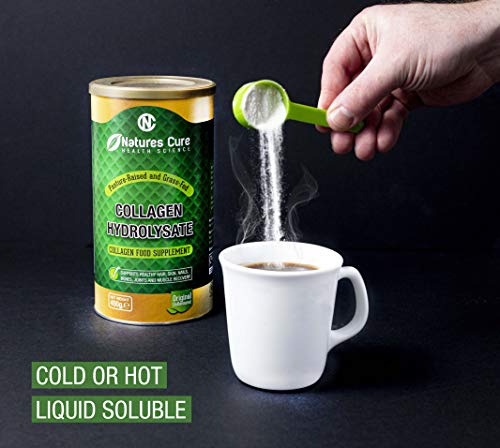 Premium Hydrolyzed Collagen Powder - Unflavored Kosher and Halal Certified Supplement for Joint Health - 450g Natures cureBuy Supplements Australia