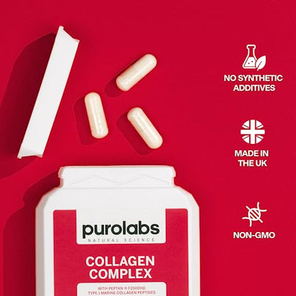 Marine Collagen Complex - Collagen Supplement for Women & Men - with Hyaluronic Acid & Vitamin C - High Strength PurolabsBuy Supplements Australia