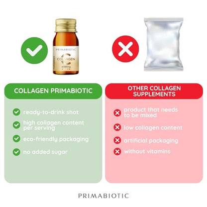 Primabiotic Collagen - Collagen Pack 30 Bottles 30 ml - High Collagen Content [10,000 mg] PRIMABIOTICBuy Supplements Australia