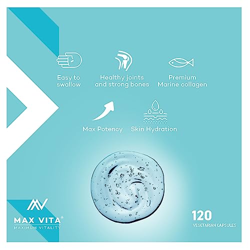 Marine Collagen Supplement 1200mg with Hyaluronic Acid & Vitamin C Hydrolysed Peptides Powder MAX VITA MAXIMUM VITALITYBuy Supplements Australia
