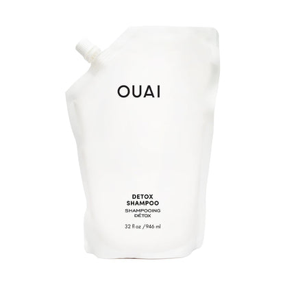 OUAI Detox Shampoo Refill - Clarifying Shampoo for Build Up, Dirt, Oil, Product and Hard Water - Apple Cider Vinegar & Keratin for Clean, Refreshed Hair - Sulfate-Free Hair Care (32 oz) OUAIBuy Supplements Australia
