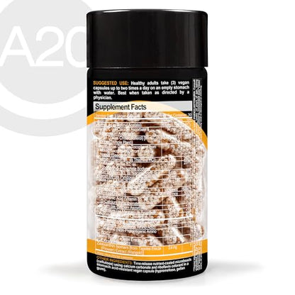 HCF A20 Microbead Brain Health Supplements for Adults for Memory, Focus, Calm, Mood, Alertness, Attention, Vision, Sleep, Immune System, 20 Premium Nootropic Nutrients Multivitamin & 7 Advances® Tech HCFBuy Supplements Australia
