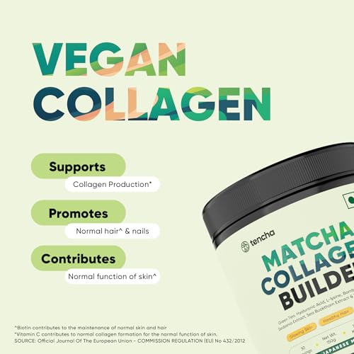 Collagen Supplements for Women & Men, 30 Servings, 150 GM | 100% Vegan Collagen Powder TenchaBuy Supplements Australia