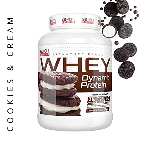 Medi-Evil Nutrition Whey Dynamic Protein, Cookies and Cream Flavour, 2kg, 66 Servings Medi-Evil NutritionBuy Supplements Australia