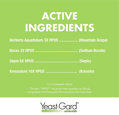 YeastGard Advanced Homeopathic Remedy Capsules - 60 count Bottle Yeast-GardBuy Supplements Australia