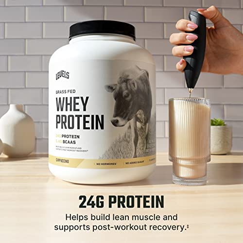 Levels Grass Fed 100% Whey Protein, No Hormones, Cappuccino, 5LB Levels NutritionBuy Supplements Australia